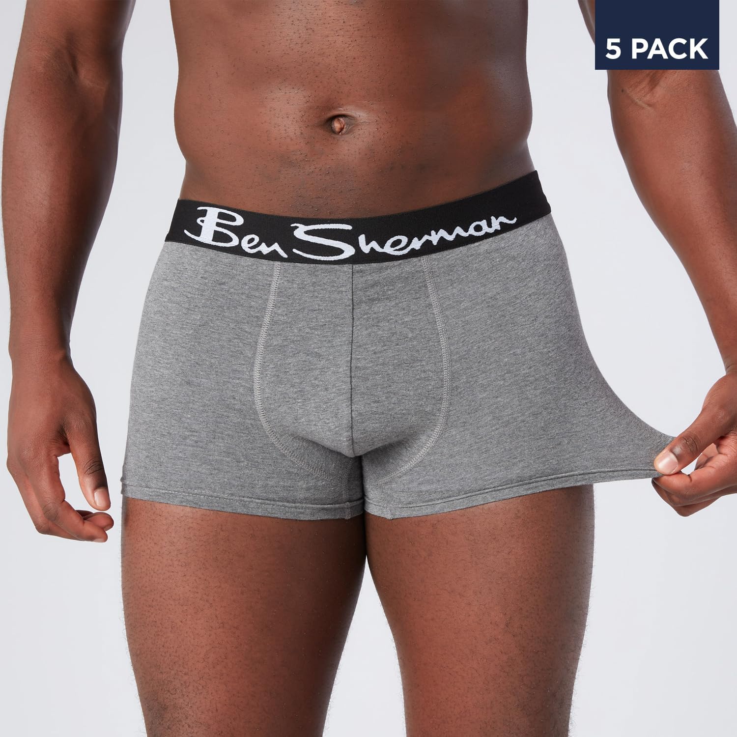 Ben Sherman Mens Poderick 5 Pack Boxer Shorts Trunks