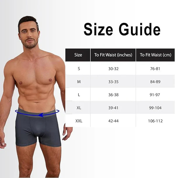 Men’s Microfibre Boxer Shorts - 3 Pairs