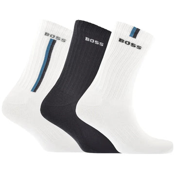 BOSS 3 Pack Logo Quarter Socks