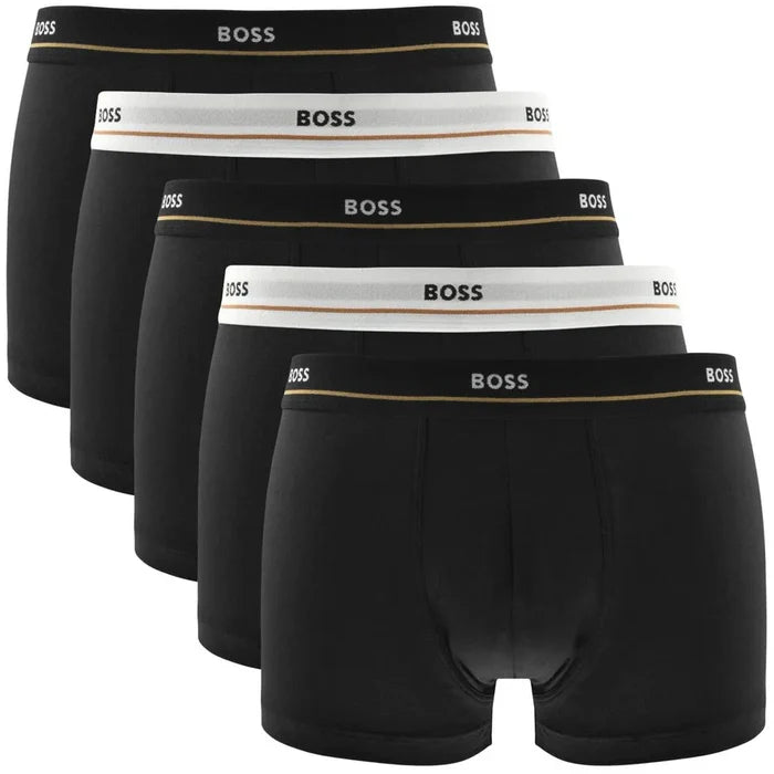 BOSS Underwear 5 Pack Trunks Black